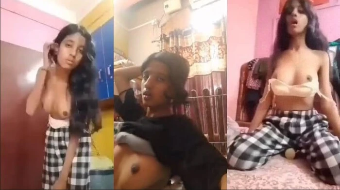 Horny Young Assamese Girl Teasing Perfect Boobs Virul MMS Clip